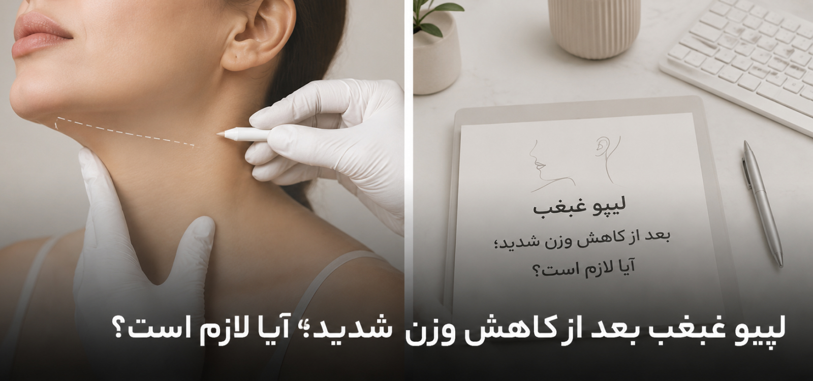 لیپو غبغب بعد از کاهش وزن شدید؛ آیا لازم است؟